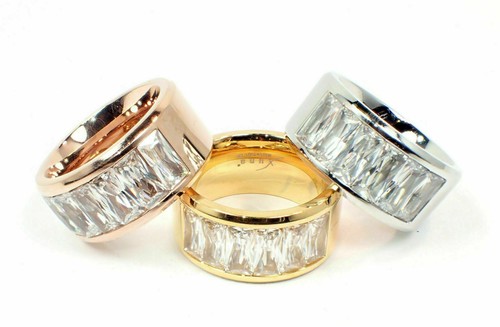 Edelstahlring damen ring - damen,