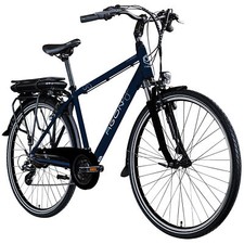 Agon Avesa E Bike Herren Damen 28" Trekkingfahrrad 374 Wh dunkelblau 48cm B Ware