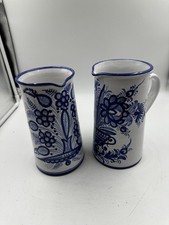 Wasserkrug Blau Weiß 2 Stück