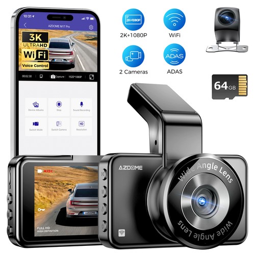 Azdome dash cam - dash,