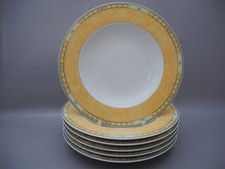Kahla 6 Suppenteller Ghibli Yvonne gelb tiefe Teller D=23 cm
