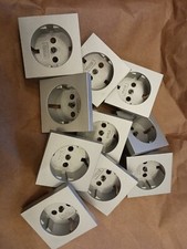 Gira 10 x Steckdosen Abdeckung In alu 092026 088826 System 55 E2 Esprit Event 