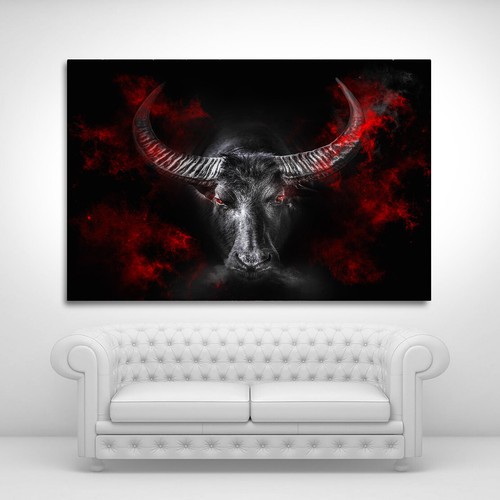 Acrylglas bild abstrakt - bild, stier