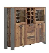 Highboard Vitrine CLIF 5-trg