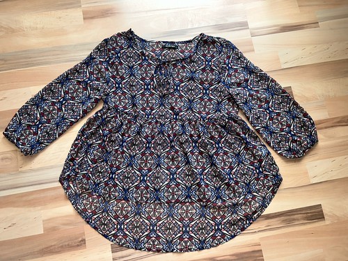 Chiffon tunika bluse - bluse,, ¾