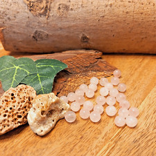 30 Edelsteinperlen Rosenquarz