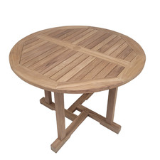 Teak rundtisch 100cm - 100cm, höhe