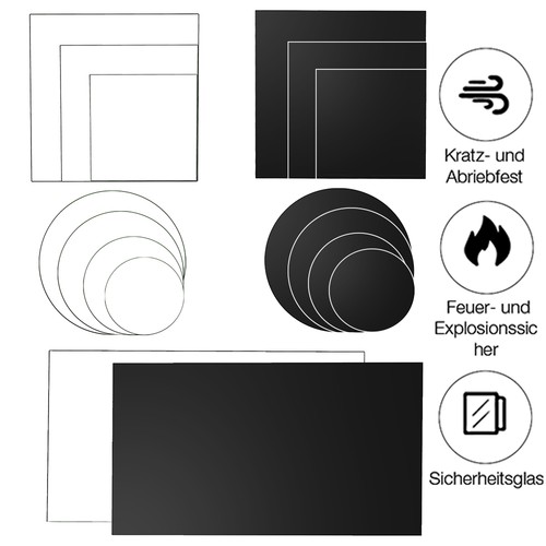 Glasplatte tischplatte - glasplatte,