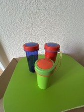 Tupperware "Schlumpf" Becher  Kaffee/Tee/Saft  3 ST 2x400ml und 1x300 ml sehrgut