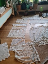 9 alte Vorhänge, verschiedene Größen und Ausführungen siehe Bilder