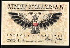 Notgeld Lübeck 1921, 50 Pf