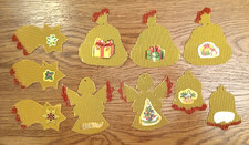 Geschenkanhänger Weihnachtsmotive Engel, Sterne, Geschenksack  Wellpappe Unikat