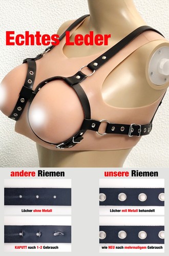 Premium damen leder - bh,