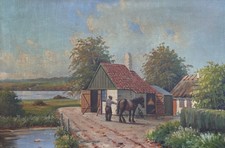 Impressionist ländliche szene - impressionist,