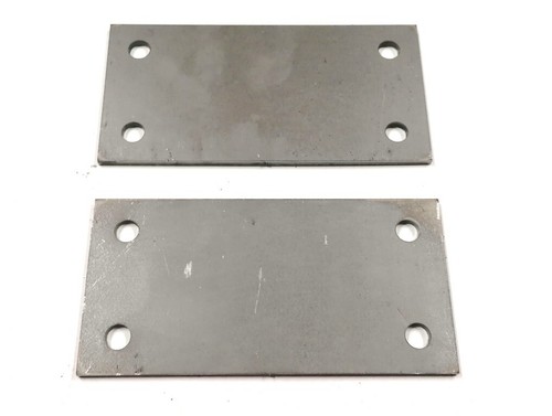 Fußplatte rechteck 2mm - rechteck, 12mm
