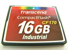 16GB Compact Flash Card Industrial CF 170 ( 16 GB CF Karte ) TRANSCEND gebraucht