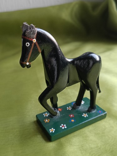 Vintage holzpferd figur - holzpferd, –