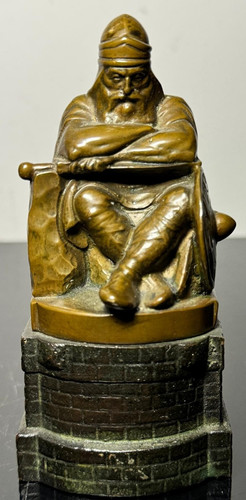 Bronzefigur wikinger - bronzefigur, –