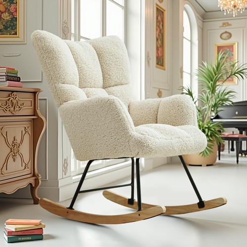 Beige schaukelstuhl - beige,