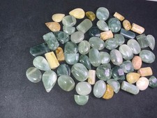 58x Anhänger gebohrt Jade