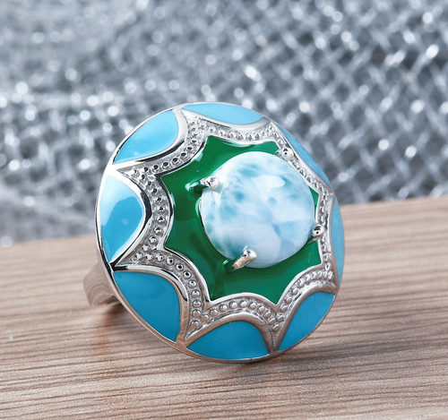 Ring statement larimar emaille - ring,