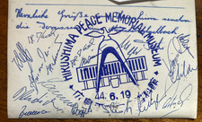 UNIKAT-Borussia Mönchengladbach In Hiroshima Autogramme der Mannschaft 1968/69?