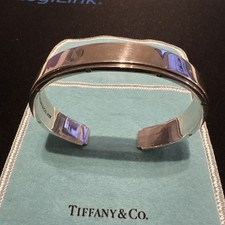 MASSIV Tiffany & Co. seltenes 925 Silver Metropolis Manschettenarmband TOP 