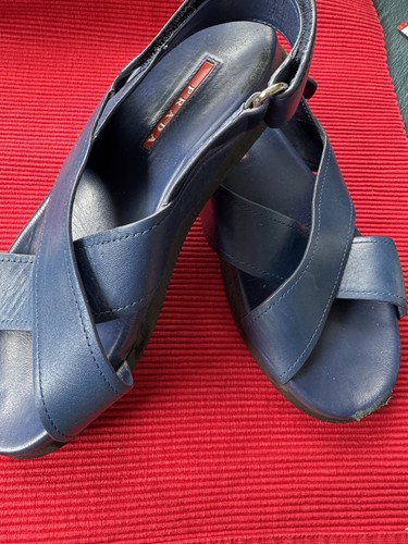 Prada sandalen blau - prada, 37