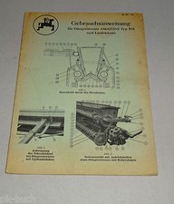 Bedienungsanleitung / Handbuch Amazone Düngerstreuer Typ BM Stand 05/1956