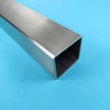 Restposten 2,5 m Edelstahl Vierkantrohr 60x60 x2 mmm 250 cm Quadratrohr V2A Rohr
