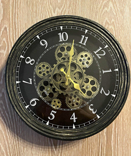 Vintage retro wanduhr schwarz - vintage/retro,