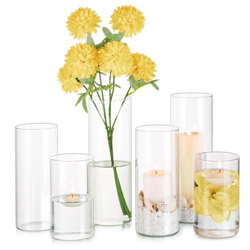 Glasvase zylinder vase deko - zylinder,