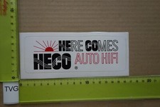 Alter Aufkleber HiFi Audio Tuning Tape TV AutoRadio Car HECO