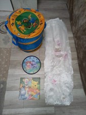 Winnie the Pooh Puuh Paket Leinwandbild Wanduhr Spielzeugtonne Gardinen Vorhänge