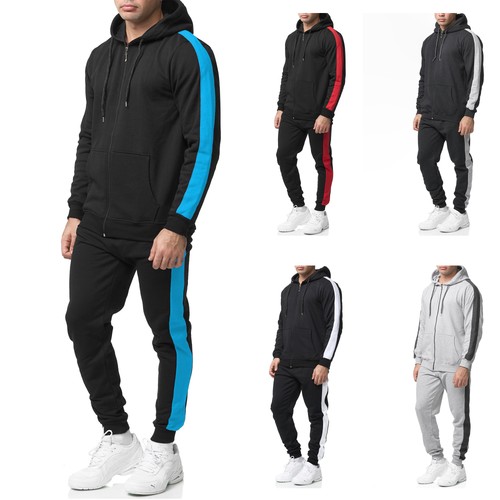 Herren jogginganzug zweifarbig - jogginganzug,