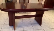 Massiver  Esstisch, oval, Mahagoni  von 160 - 340cm (max. 16 Pers.)  ausziehbar