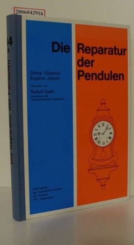 Die reparatur der pendulen - der,