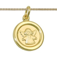 Echt Gold 333 Schutz Engel mit