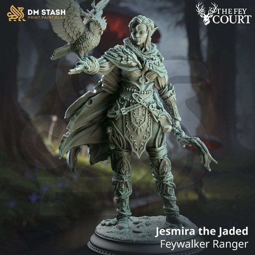 Elf ranger tabletop miniature - ranger,