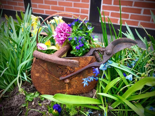 Tasche mit blüte zum - tasche,