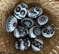 10 Stück sorbische Ostereier