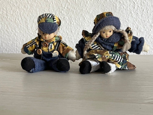 Puppen pärchen vintage - puppen,