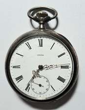 Silberne Taschenuhr  OMEGA