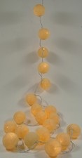 Stoff Ball Lichterkette, 20`er
