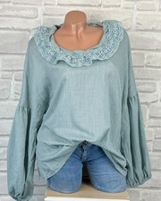 Italy leichte Leinen Bluse