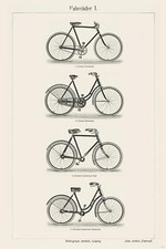 Fahrräder I. Poster
