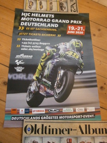 Originales großes rennplakat - originales,