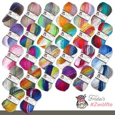 Frida‘s 5x 100 g #Zwölfte Batik Farbverlaufsgarn Wolle Stricken Häkeln 26 Farben