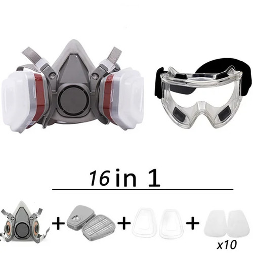 Gasmaske halbseitig 6200 - gasmaske,