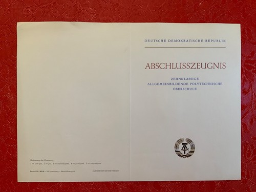 Ddr abschlusszeugnis - abschlusszeugnis, 10